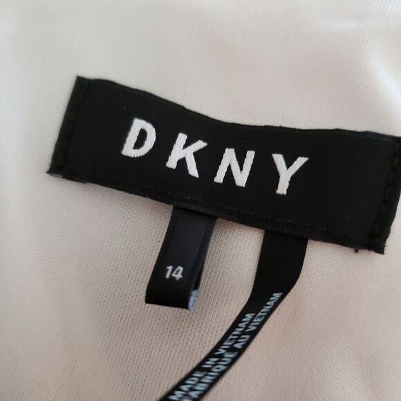 DKNY Abstract Brush Stroke Dress Sz 14 - Picture 6 of 7